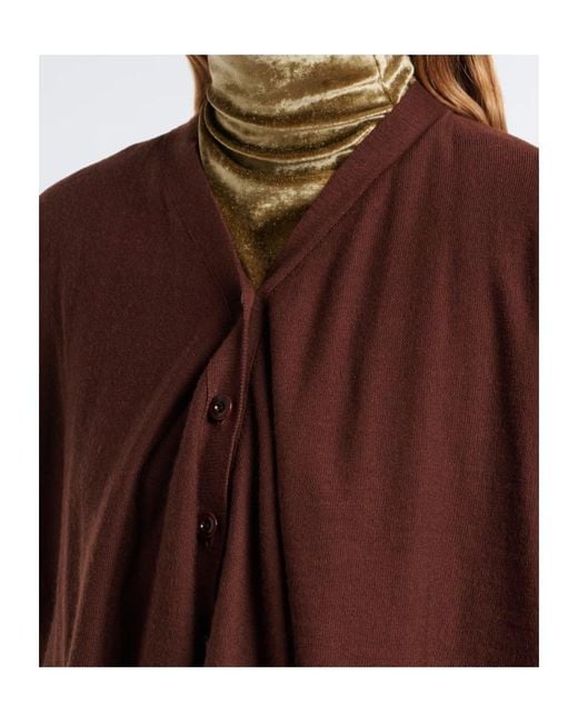 Lemaire Purple Wool-Blend Cardigan