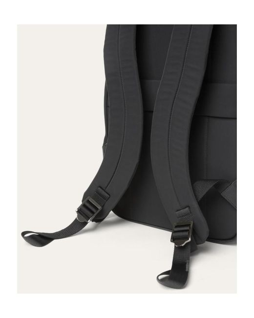 Loro Piana Black Pioneer Backpack Medium for men