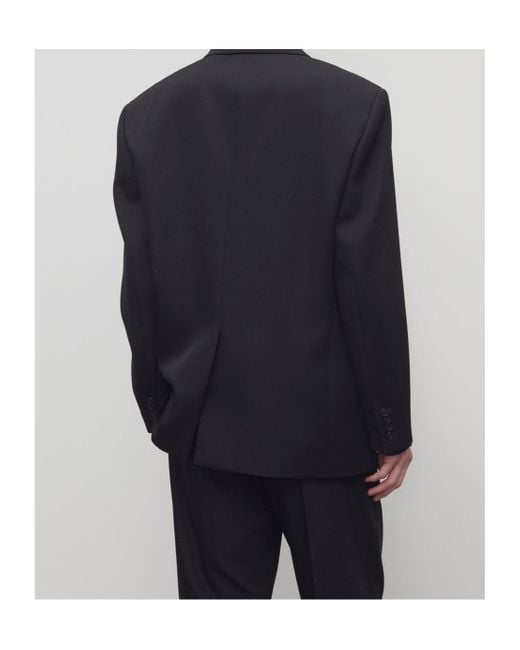 The Row Black Caelum Three-Button Patch-Pocket Jacket for men