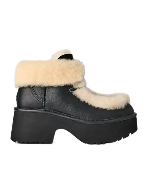 Ugg Black Esmee Lace-Up Boots