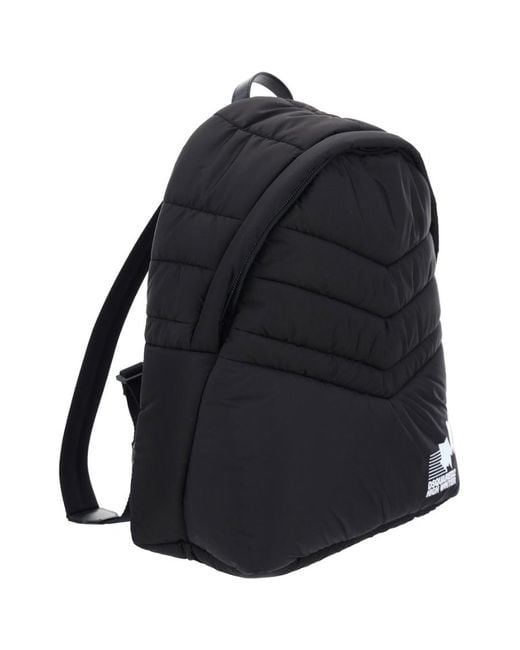 DSquared² Blue Padded Logo-Print Backpack for men