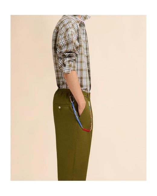 Marni Multicolor Compact Cotton Shirt With Checked Pattern for men