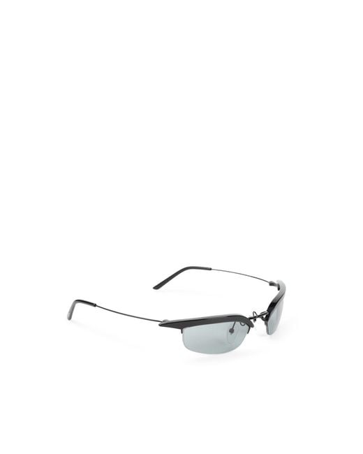 Prada White Eyewear Cat-Eye Sunglasses