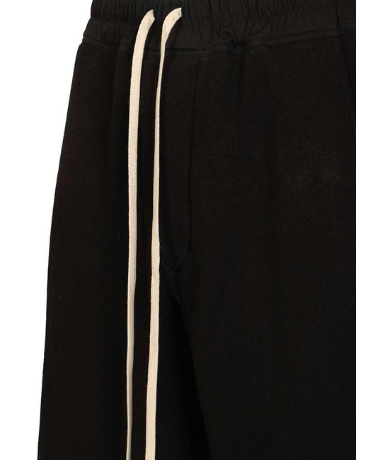 Rick Owens Black Dietrich Drawstring Pants for men