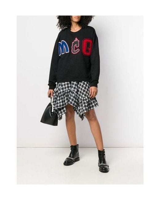 McQ Alexander McQueen Black Logo Letter Printed Sweatshirt