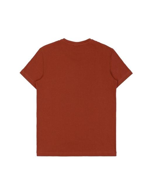 Armani Collezioni Red Round-Necked T-Shirt for men