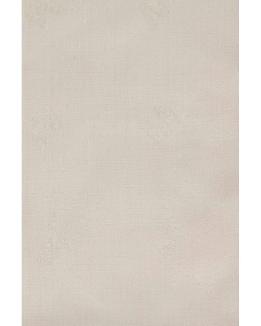 Weekend by Maxmara White Cedro Fringed Scarf