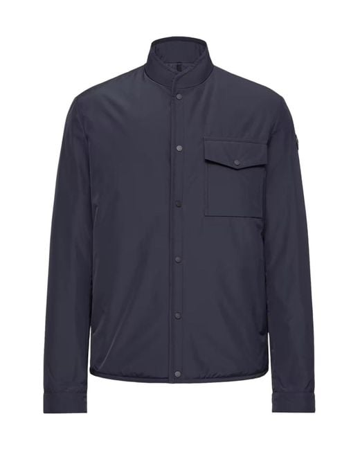 Moncler Blue Zonda Button-Up Jacket for men