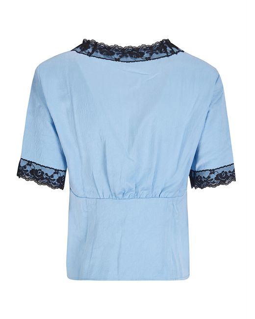 Baum und Pferdgarten Blue Melonie Lace Trim Top