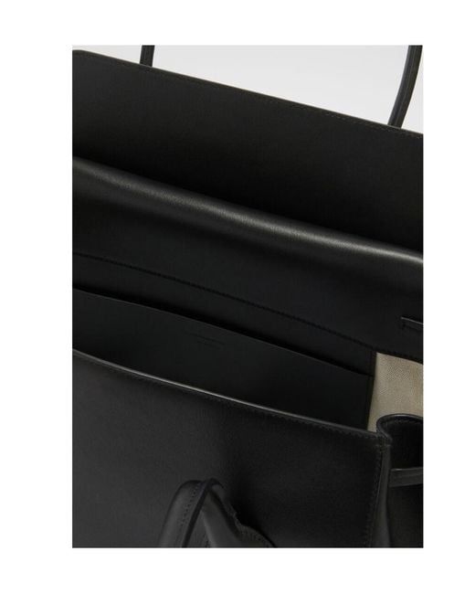 Jil Sander Black Voyage Small Handbag