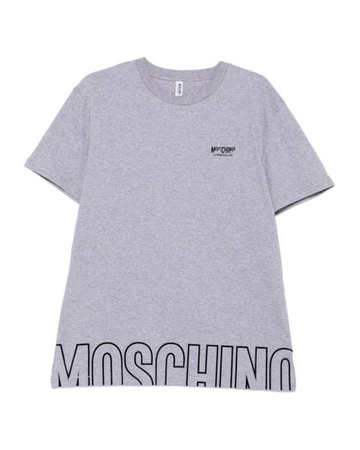 Moschino Multicolor Logo-Detail Cotton T-Shirt for men