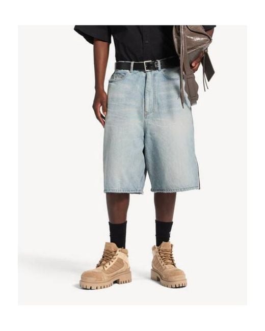 Balenciaga Natural Combat Strike Lace-Up Boots for men