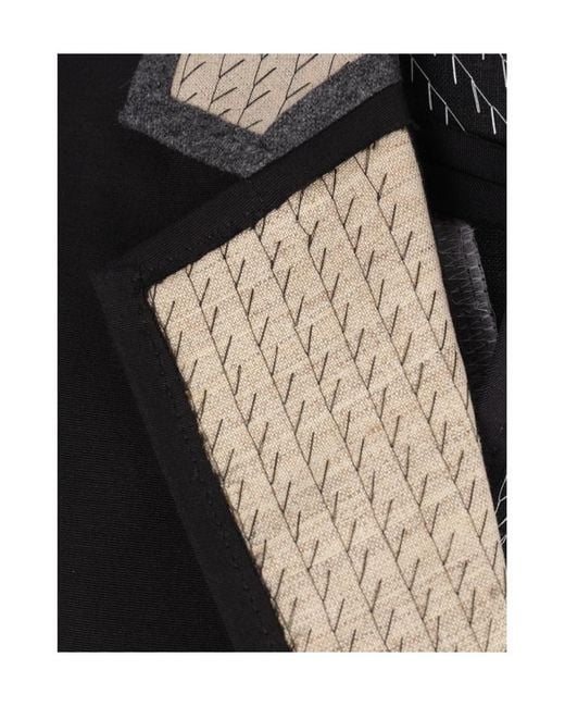 Sacai Black Double-Breasted Blazer