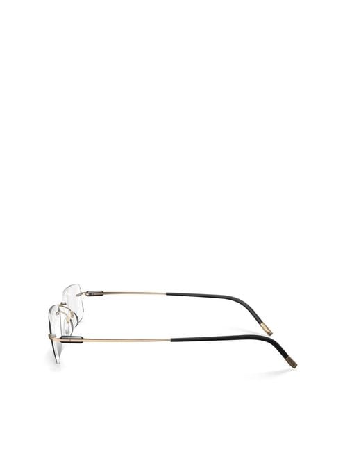 Silhouette Natural Rimless Rectangle-Frames Glasses for men