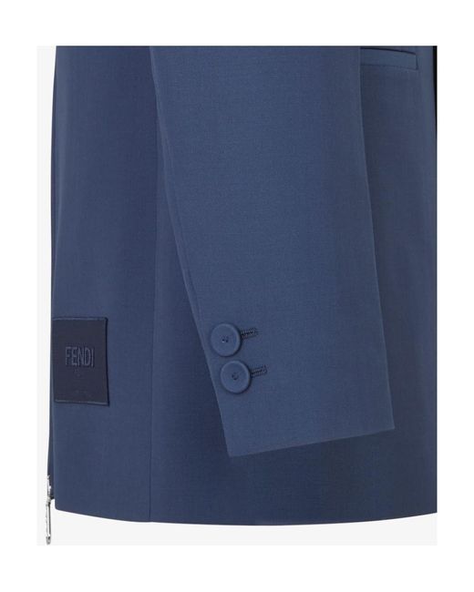 Fendi Blue Blazers for men