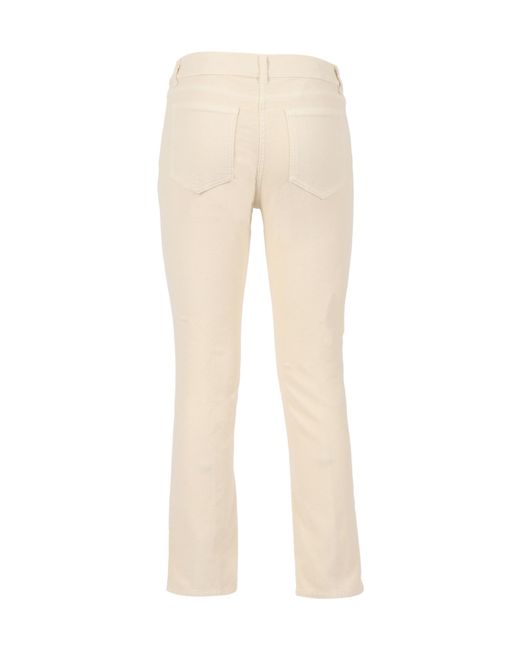 Aspesi Natural Mid-Rise Straight-Leg Trousers