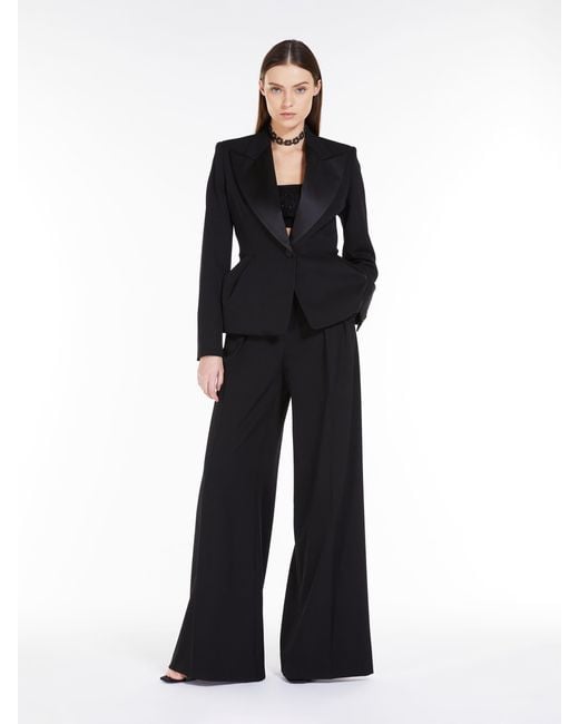 Max Mara Black Proteo Peplum Blazer