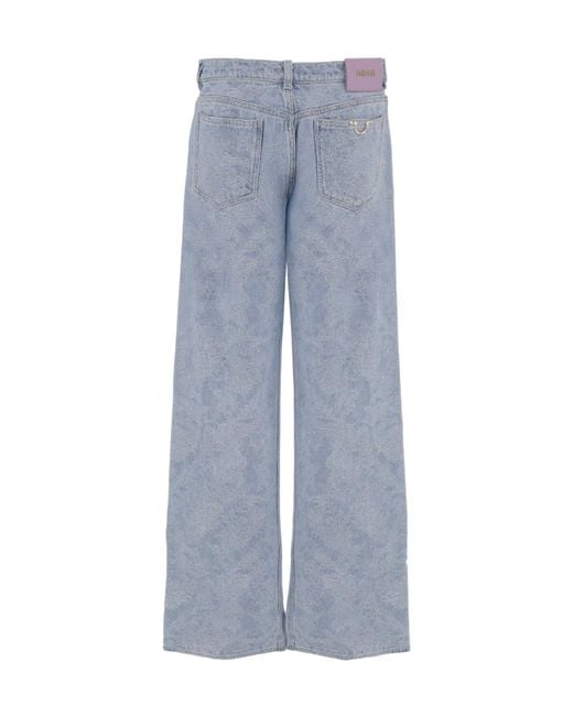 Just Cavalli Blue Wide-Leg Jeans