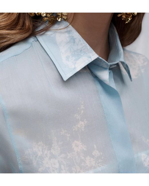 Dior Blue Iviera Mid-Length Shirtdress