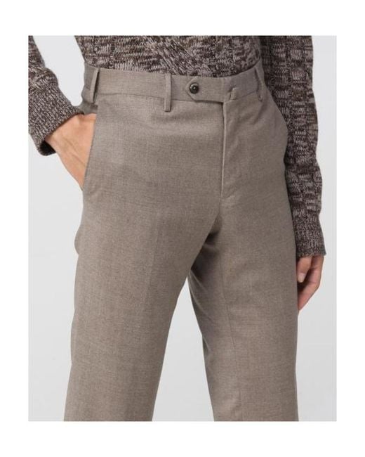 PT01 Gray Pt Torino Straight Leg Tailored Trousers for men
