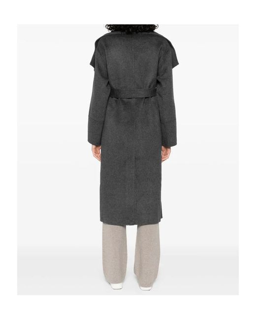 Soft Goat Black Long-Sleeved Coat