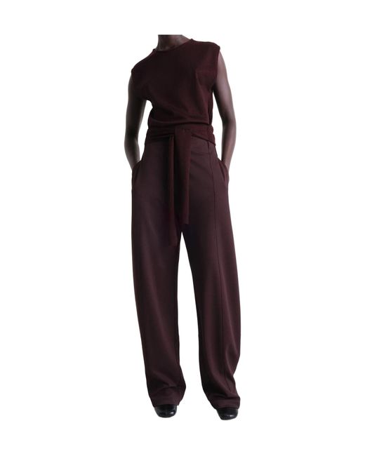 Lemaire Purple Relaxed Volume Pants