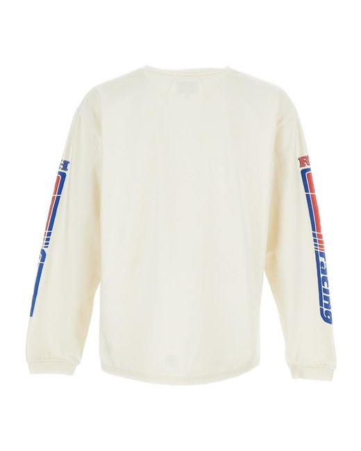 Rhude White Logo Print Sweatshirt for men