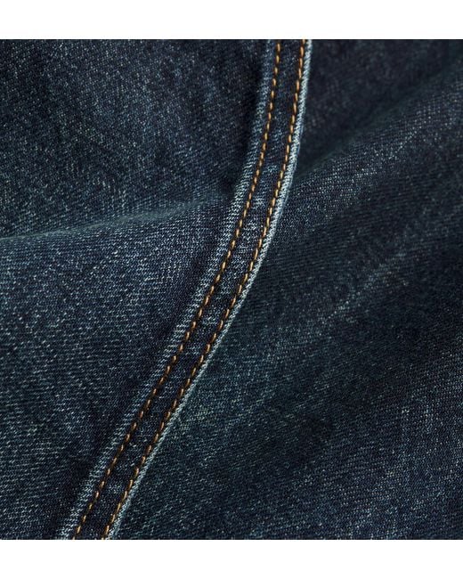 Dior Blue Draped Flared Jeans