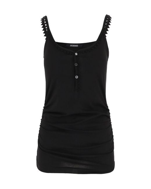 Jacquemus Black Le Debardeur Clavela Tank Top
