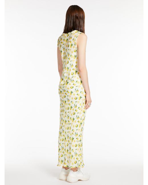 Sportmax Metallic All-Over Patterned Sleeveless Maxi Dress