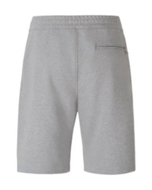 McQueen Gray Graffiti Printed Sport Shorts for men