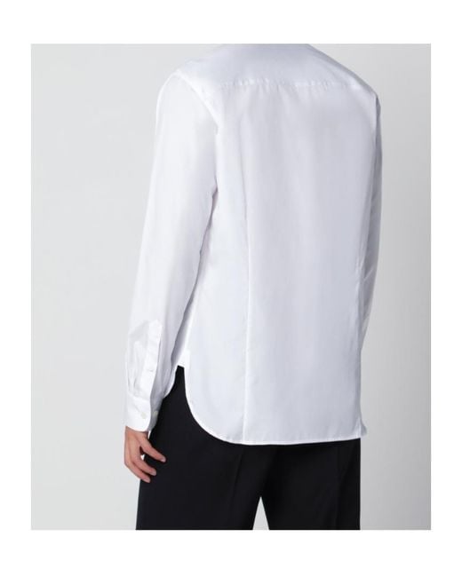 Dries Van Noten White Long Sleeved Shirt for men