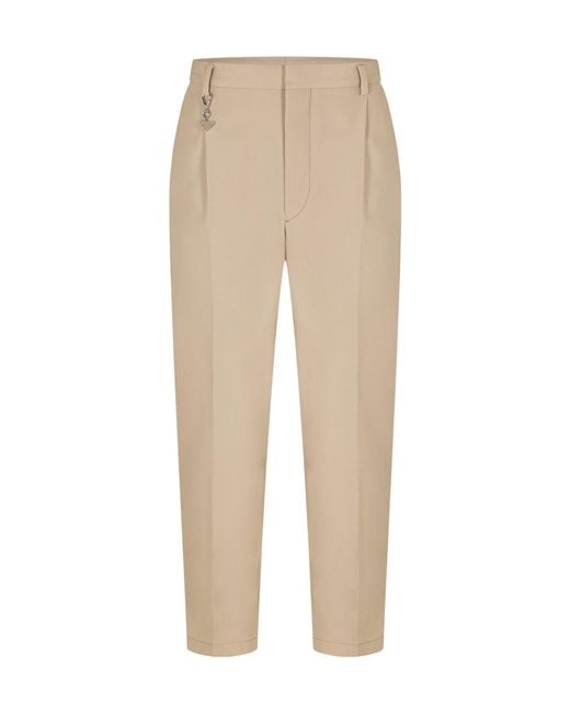Prada Natural Classic Straight-Leg Pants for men