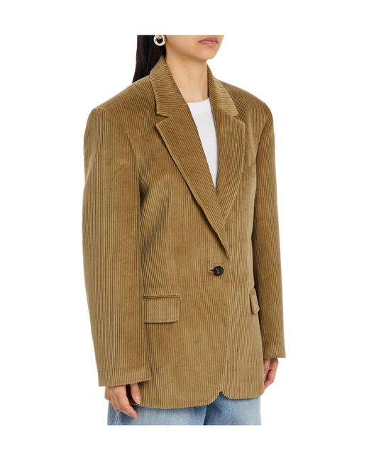 Rohe Green Oversized Corduroy Blazer
