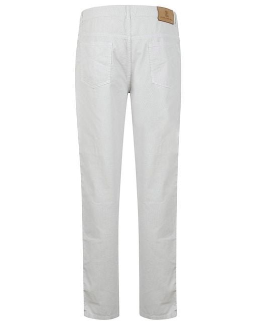 Brunello Cucinelli Gray Jeans Cotton for men