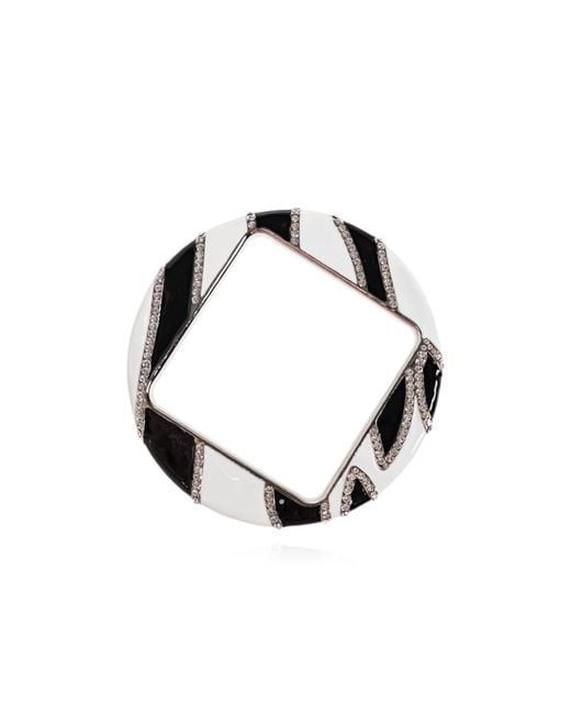 Jacquemus White Two-Toned Embellished Bracelet