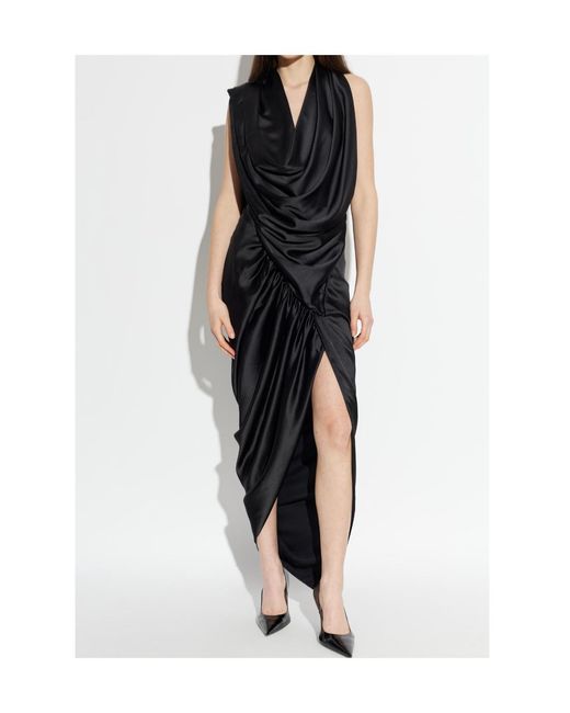 Vivienne Westwood Black Ruched Dress