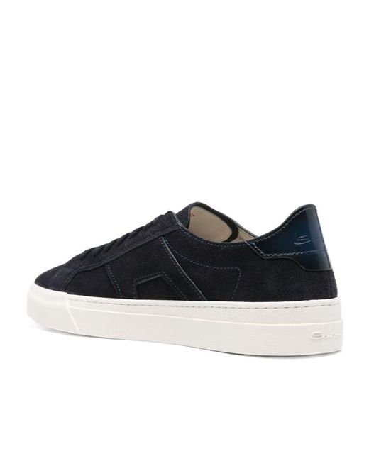Santoni Blue Gloria Low-Top Sneakers for men
