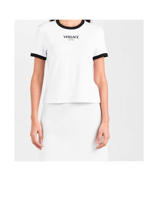 Versace White Logo T-Shirt