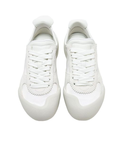 Alexander McQueen White Flexion Lace-Up Sneakers