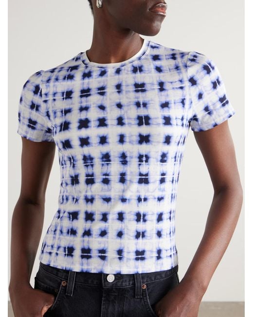 Proenza Schouler Blue Parson Crew Neck T-Shirt