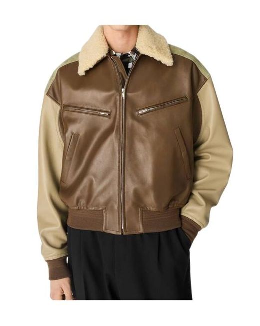 Bottega Veneta Brown Nappa Leather Jacket for men