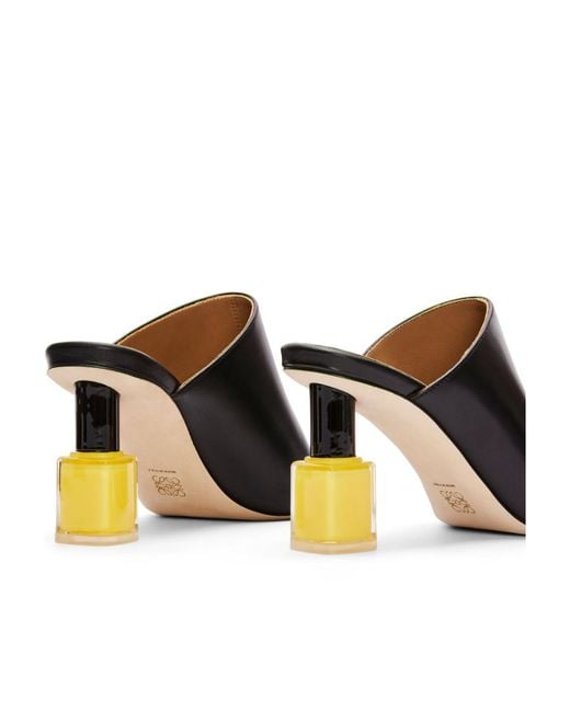 Loewe Black Nail Polish Mule
