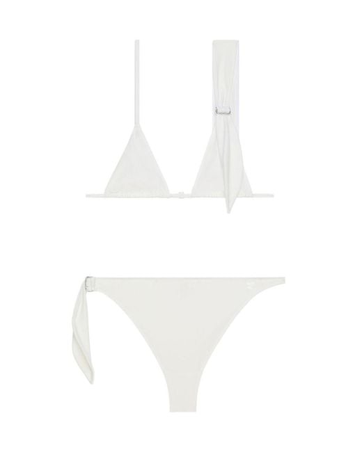 Courreges White Scarf Bikini