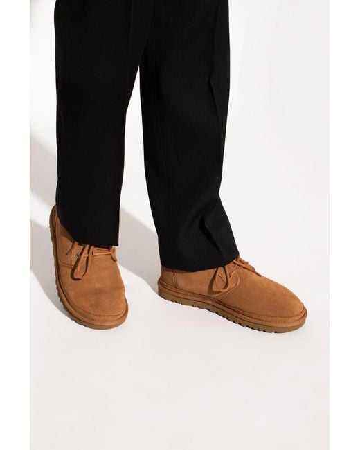 Ugg Brown Neumel Lace-Up Ankle Boots for men