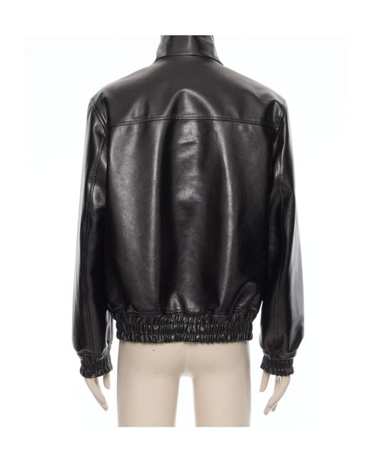 Valentino Black Leather Jacket for men