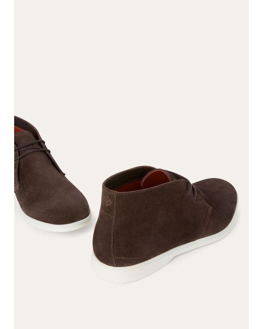 Loro Piana Brown Desert Walk Boots for men