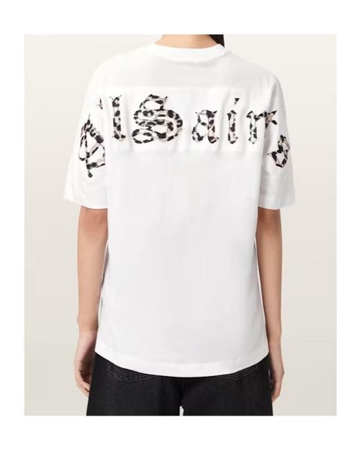 AllSaints White Fuse Oversized Etta T-Shirt