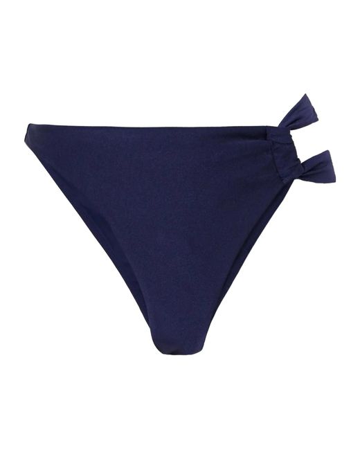 Cult Gaia Blue Charmaine Asymmetrical Bikini Swim Trunks
