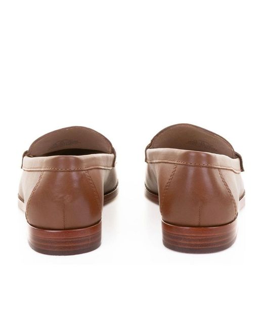 Ralph Lauren Brown Lauren Wynnie Slip-On Flats Loafers